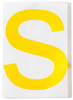 ToughStripe Die-Cut Yellow Letter S - 121804 - Brady Corporation