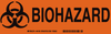 Brady B-555 Aluminum Rectangle Orange Chemical, Biohazard, Hazardous & Flammable Material Sign - TEXT: BIOHAZARD - 40199 - 754473-40199 - R. S. Hughes Company, Inc.