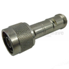 1 dB Fixed Attenuator 75 Ohm N Male (Plug) to 75 Ohm N Female (Jack) Up to 3 GHz Rated to 0.25 Watts, Brass Tri-Metal Body, 1.3 VSWR -- SA4N75-01 - Image