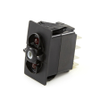 Carling Technologies VJD1DTTB-00000-000 Rocker Switch, 20A, 12VDC, with 2 Red LEDs -- 44313 - Image