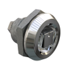 Quarter-Turn Cam Latch, Railway Standard, Without Cam, Sealed, Zinc Alloy, Chrome Plated, Bright - E5-6-222-UU1 - Southco
