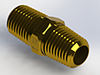 Check Valves, Ball Type - NPT Connection; NPT Nipple, NPT Adapter -- ELC-0-BR - Image