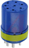 connector comp,insert only,size 20,blueinsul,8 #16 solder cup socket contact -- 70141362