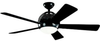 300134SBK Fans-Ceiling Fans - 607191 - Capital Lighting, Inc.