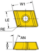 CoroDrill&reg; 800 insert for drilling -- 800-05 03 08M-I-G 1115 - Image