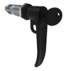 Quarter-Turn Cam Latch, Key Locking , L-Handle, Pad Locking, Sealed, Zinc Alloy, Powder Coat, Black - E5-7A-715-UU2-13 - Southco