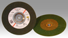 3M Green Corps Ceramic Depressed-Center Wheel - 24 Grit Very Coarse Grade - 7 in Diameter - Thickness 1/4 in - 55958 - 051111-55958 - R. S. Hughes Company, Inc.