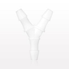 Y Connector, Barbed, Natural - 61190 - Qosina Corp.