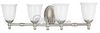 Four-Light Wall Bracket Light Fixture - P3041-06 - bulbs.com