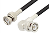 BNC Male to BNC Male Right Angle Cable 12 Inch Length Using RG58 Coax, RoHS - PE3020LF-12 - Pasternack