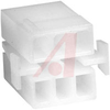 Connector; Commercial MATE-N-LOK; Plug;6; Nylon; 13 A (Max.); 250 VAC; Natural - 70083135 - Allied Electronics, Inc.