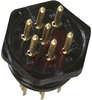 connector,mini hex,male panel recept w/hex nut& clip,solder cup,7 pin contact - 70144728 - Allied Electronics, Inc.