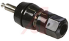 Binding Post, Single; Larger Stud Nut; 30 A; 1000 V; Nickel Plated Brass; Black - 70120901 - Allied Electronics, Inc.