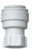 Push-to-connect faucet connector, polypropylene, 3/8