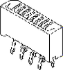 1.00mm Pitch FFC/FPC Connector, Vertical, Surface Mount Compatible, Non-ZIF, Kinked PC Tails, 19 Circuits - 514-52806-1910 - Utmel Electronic Limited