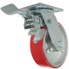 Total Locking Caster - Polyurethane on Iron - Model 9A - 9APYR4x2-ML - Caster City, Inc.
