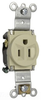 Duplex/Single Receptacle - 5261-I - Hubbell Wiring Device-Kellems
