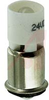 Lamp, White LED, T-1 3/4 Midget Flange,24 VDC, 14 mA, 350 mcd, Replaces Incand. - 70011830 - Allied Electronics, Inc.
