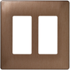 Decorative Finish Screwless Wall Plates, Decorator Openings -- SWP262BB - Image