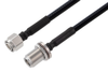 2.2-5 Male to N Female Bulkhead Low PIM Cable 150 CM Length Using 1/4 inch Superflexible Coax - PE3C8062-150CM - Pasternack