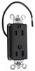 Duplex/Single Receptacle - PT26262-SC - Hubbell Wiring Device-Kellems