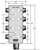 Mini-Link Dist Box, 8 Outlet, 10M cable -- 3400009 - Image