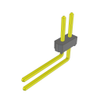 Headers, Male Pins - 612-TSW-101-10-G-D-ND - DigiKey