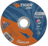 Weiler TIGER Zirconia Alumina Cutting Wheel - Type 1 - Straight Wheel - 5 in Diameter - 7/8 in Center Hole - Thickness.045 in - 58001 -- 012382-58001 - Image