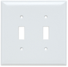 Toggle Switch Openings, Two Gang, White - SPJ2W - Legrand