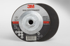 3M COW Ceramic Cutoff Wheel - Type 27 (Depressed Center) - 60 Grit Medium Grade - 4 1/2 in Diameter - Thickness 7/8 in - 66577 -- 051115-66577 - Image