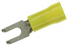 Terminal, Spade/fork, #6, Crimp, Yellow; Product Range Amp Te Connectivity - 78H2960 - Newark, An Avnet Company