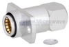 Right Angle BMA Jack (Female) Slide-On Connector 2 Hole Flange (Panel Mount) For RG405, .086 SR, RG405 Tinned Cable, Solder -- FMCN1216 - Image