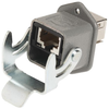 Feed Through Conn, Rj45 Jack, 8Pos, Cat6; In Line Connector A Harting - 86R5073 - Newark, An Avnet Company