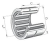 NK Style Standard Needle Roller Bearings without Inner Ring - NK 70/35 - Emerson Bearing Co.