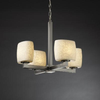 POR-8820-30-LEAF-NCKL Mid. Chandeliers-Glass Up - 750374 - Capital Lighting, Inc.