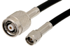 SMA Male to Reverse Polarity TNC Male Cable 48 Inch Length Using PE-C195 Coax - PE37120-48 - Pasternack