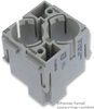 Han-Quintax Module, Plug, 2Way, Crimp; Product Range Harting - 01C7872 - Newark, An Avnet Company