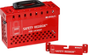 Brady Safety Redbox Red Steel Group Lockout Box 145579 - 20 Padlock Capacity - 754473-54396 -- 754473-54396 - Image