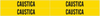 Brady B-946 Yellow Vinyl Self-Adhesive Pipe Marker - 3/4 in Character Height - Printed Msg = CAUSTICA - 83448 - 754473-83448 - R. S. Hughes Company, Inc.