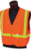 Jackson Safety Lime/Orange Medium/Large Polyester Solid High-Visibility & Reflective Vest - 2 Pockets - Fits 38 to 44 in Chest - 25 in Length - 711382-03202 - 711382-03202 - R. S. Hughes Company, Inc.