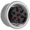 connector,circular din,female panel recept,front mt,7 silver-pltd solder cont -- 70013386