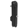 Swinghandle Latch, Large Size - 150 mm , With Padlock Hasp, Use with Linear Actuator or as Single Point Latch, CH 751 Key DIN, Sealed, Zinc Alloy, Powder Coated, Black - H3-60-221-150 - Southco