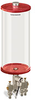 Red Color Key, Clear View Multiple Feed Electro Lubricator, 1 gal Acrylic Reservoir, 3 Feeds, 1/4” OD Tube Outlets, 120V/60Hz - B5162-128AB0312061RW - Oil-Rite Corp.