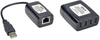 4-Port Plug-and-Play USB 2.0 over Cat5/Cat6 Extender Hub Kit, Transmitter & Receiver, USB up to 164 ft. (50 m), TAA -- B203-104-PNP - Image