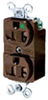 Mains Receptacle, Nema 5-20R, 20A, 125Vac, Red; Connector Type Hubbell Wiring Devices - 88H7590 - Newark, An Avnet Company