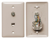 Datacommunication Face Plate with Jack - NS755LA - Hubbell Incorporated