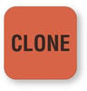 Fluorescent Red Clone Tape Label - TapeOnline.com