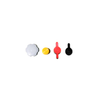 Black Acetal, 1/4 Knurled Knobs For Thumb Screw - A 9M41-B8398904 - Stock Drive Products & Sterling Instrument - SDP/SI