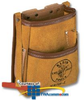 Klein Tools, Inc. 5-Pocket Tool Pouch - Leather - 5125L - TelephoneStuff.com