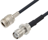 N Female to Reverse Polarity TNC Female Cable 200 cm Length Using LMR-195 Coax , LF Solder - PE3W05123LF-200CM - Pasternack